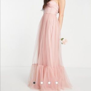 ASOS Lace & Beads Bridesmaid Corset & Tulle Dress